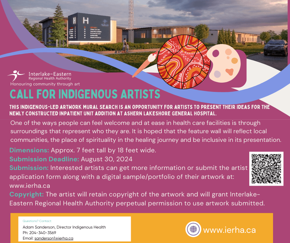 Call for Indigenous Artists for Ashern Lakeshore General Hospital